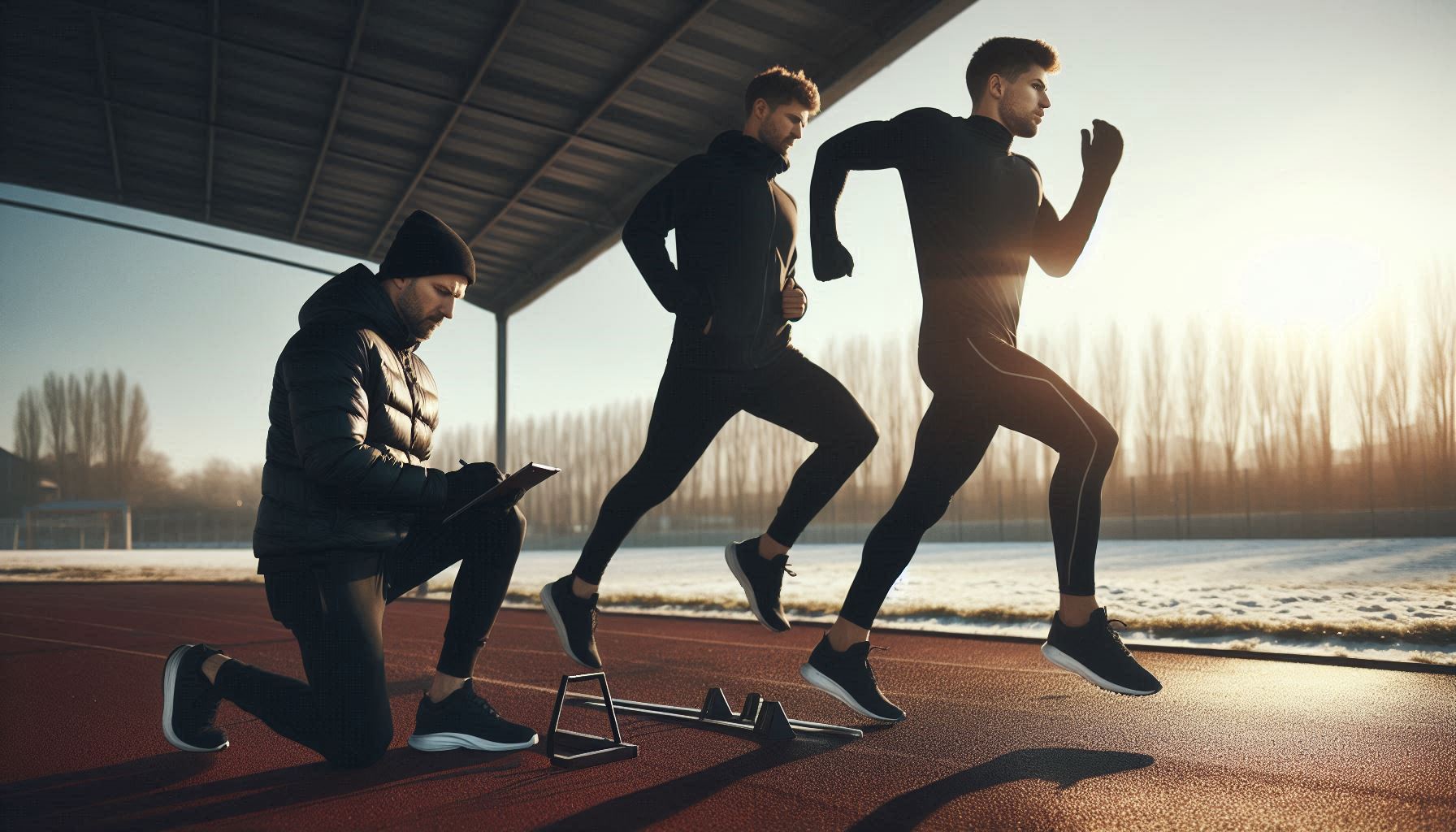 Trening techniki biegu w lutym